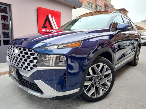 Hyundai Santa Fe Limited Tech usado (2022) color Azul precio $598,000