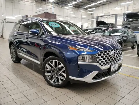 Hyundai Santa Fe Limited Tech usado (2022) color Azul precio $619,000