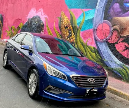 Hyundai Sonata Premium usado (2017) color Azul precio $190,000