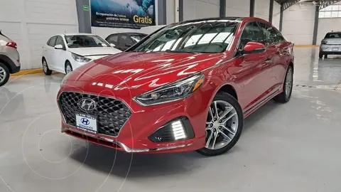 Hyundai Sonata Sport 2.0T usado (2018) color Rojo financiado en mensualidades(enganche $39,490)