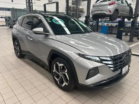 Hyundai Tucson Limited Tech usado (2023) color plateado financiado en mensualidades(enganche $206,910 mensualidades desde $8,706)