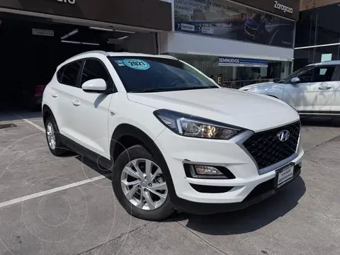 Hyundai Tucson GLS Premium usado (2021) color Blanco financiado en mensualidades(enganche $141,660 mensualidades desde $5,960)