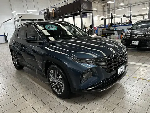 Hyundai Tucson GLS Premium usado (2023) color Azul financiado en mensualidades(enganche $183,878 mensualidades desde $7,737)