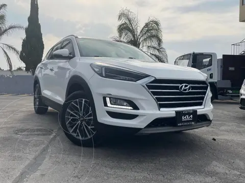 Hyundai Tucson Limited usado (2019) color Blanco financiado en mensualidades(enganche $131,250 mensualidades desde $4,631)