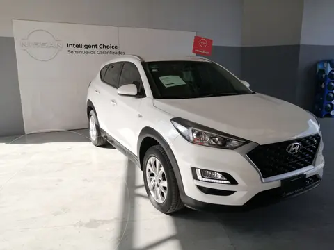 Hyundai Tucson GLS Premium usado (2019) color Blanco financiado en mensualidades(enganche $114,450 mensualidades desde $4,145)