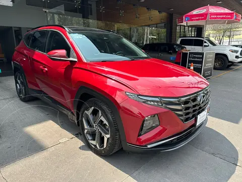 Hyundai Tucson Limited usado (2022) color Rojo financiado en mensualidades(enganche $126,400 mensualidades desde $16,703)
