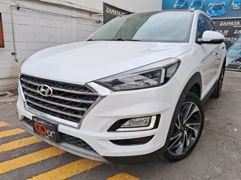 Hyundai Tucson Limited Tech usado (2019) color Blanco financiado en mensualidades(enganche $89,652 mensualidades desde $6,856)