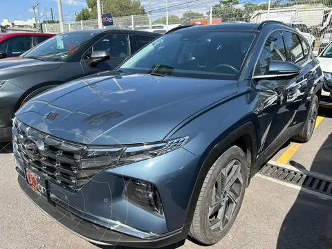 Hyundai Tucson Limited Tech usado (2023) color Azul financiado en mensualidades(enganche $158,050 mensualidades desde $12,086)