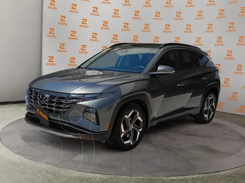 Hyundai Tucson Limited Tech usado (2022) color GRIS CARBON financiado en mensualidades(enganche $132,250 mensualidades desde $7,869)