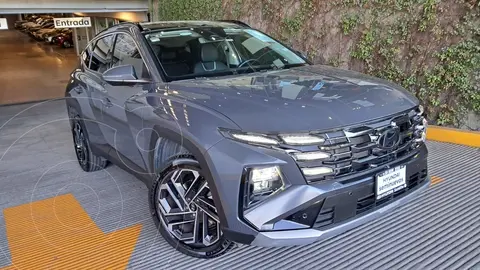 Hyundai Tucson Limited Tech usado (2025) color Gris financiado en mensualidades(enganche $313,500 mensualidades desde $13,190)