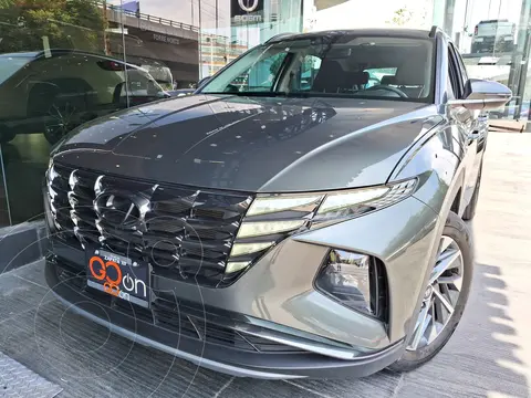 Hyundai Tucson GLS Premium usado (2024) color Gris financiado en mensualidades(enganche $146,878 mensualidades desde $11,232)