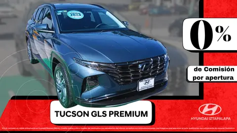 Hyundai Tucson GLS Premium usado (2023) color Azul financiado en mensualidades(enganche $187,682 mensualidades desde $7,897)