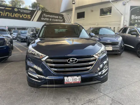 Hyundai Tucson Limited Tech usado (2017) color Azul financiado en mensualidades(enganche $64,000 mensualidades desde $8,965)