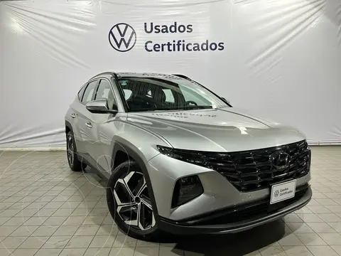 Hyundai Tucson Limited Tech usado (2023) color plateado financiado en mensualidades(enganche $164,750 mensualidades desde $12,047)