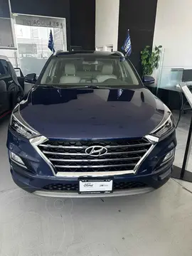 Hyundai Tucson Limited usado (2020) color Azul financiado en mensualidades(enganche $79,980 mensualidades desde $11,200)