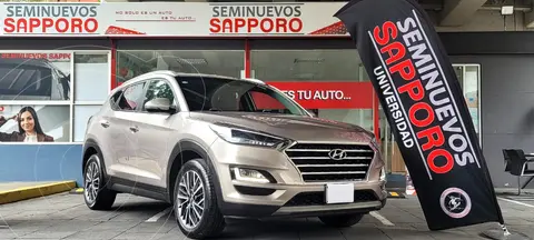 Hyundai Tucson Limited usado (2019) color Marron financiado en mensualidades(enganche $115,000)