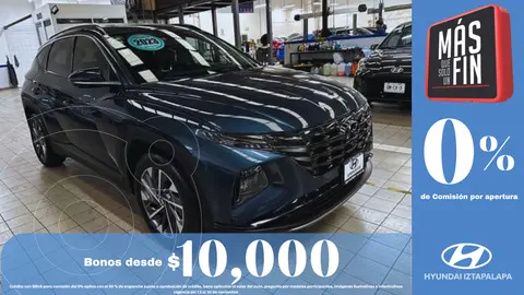 Hyundai Tucson GLS Premium usado (2023) color Azul financiado en mensualidades(enganche $182,206 mensualidades desde $7,666)