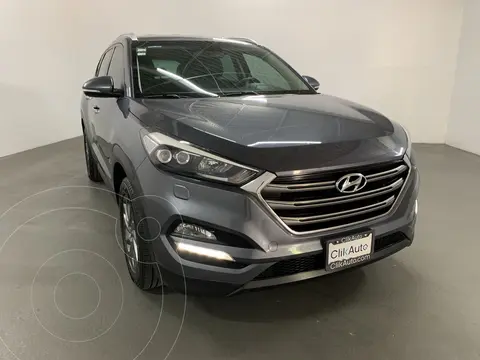 Hyundai Tucson Limited usado (2017) color Gris financiado en mensualidades(enganche $54,000 mensualidades desde $9,800)