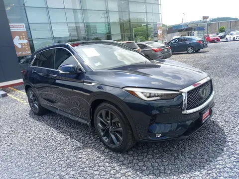 Infiniti QX50 Sensory usado (2019) color Azul financiado en mensualidades(enganche $166,382 mensualidades desde $18,114)
