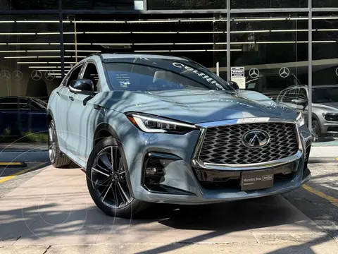 Infiniti QX55 Essential usado (2025) color Azul Claro financiado en mensualidades(enganche $390,830 mensualidades desde $16,790)