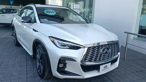 Infiniti QX55 Sensory usado (2024) color Blanco financiado en mensualidades(enganche $355,258 mensualidades desde $14,947)