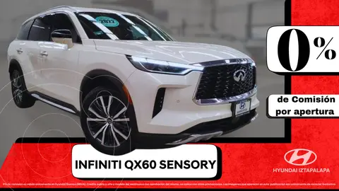 Infiniti QX60 Sensory usado (2022) color Blanco financiado en mensualidades(enganche $303,008 mensualidades desde $12,749)
