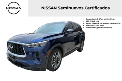 Infiniti QX60 Luxe usado (2023) color Azul precio $850,000