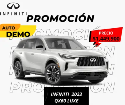 Infiniti QX60 3.5 Luxe usado (2023) color plateado precio $1,305,900