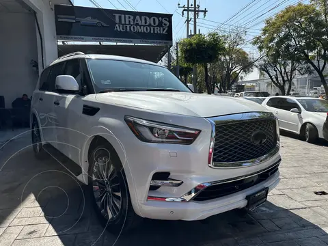 Infiniti QX80 4WD 7 Pasajeros usado (2021) color Blanco financiado en mensualidades(enganche $174,000 mensualidades desde $21,055)