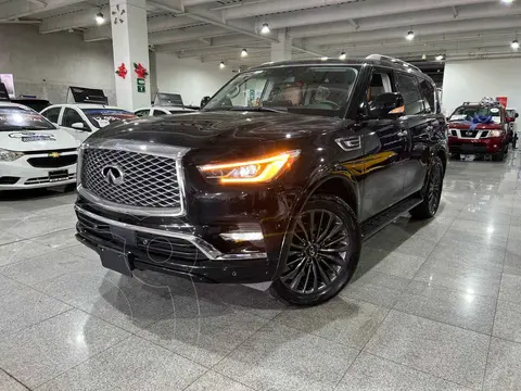 Infiniti QX80 4WD 8 Pasajeros usado (2024) color Negro financiado en mensualidades(enganche $401,938 mensualidades desde $30,749)