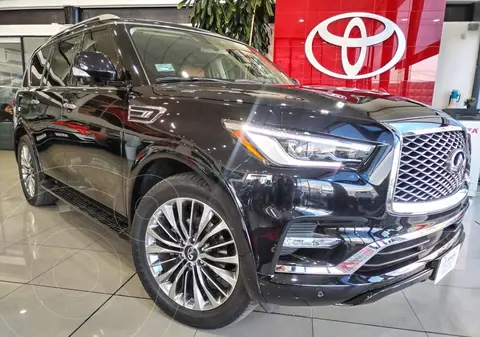 Infiniti QX80 4WD 8 Pasajeros usado (2021) color Negro financiado en mensualidades(enganche $333,146 mensualidades desde $14,312)