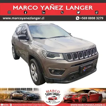 Jeep Cherokee 2.4L Sport 4x2 usado (2019) color Gris precio $10.390.000