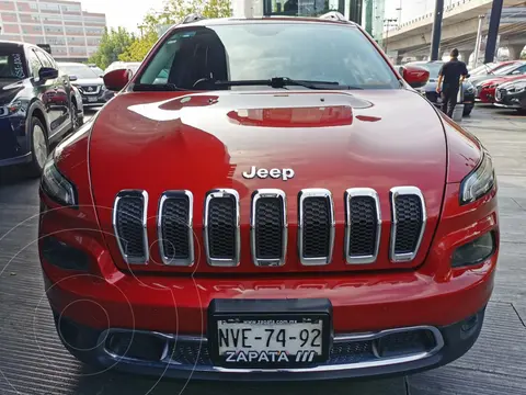 Jeep Cherokee Limited usado (2015) color Rojo Cerezo financiado en mensualidades(enganche $83,750 mensualidades desde $13,859)