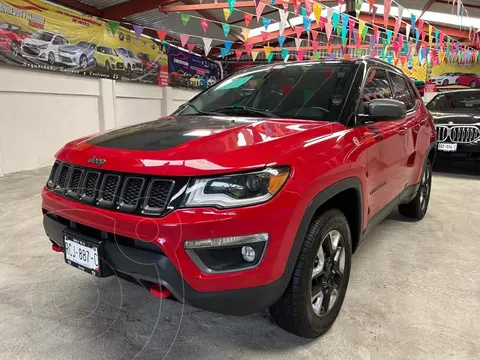 Jeep Compass Trailhawk 4X4 usado (2018) color Rojo Cerezo financiado en mensualidades(enganche $89,577 mensualidades desde $9,765)