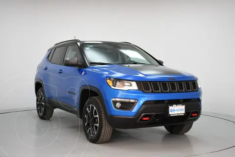 Jeep Compass Trailhawk 4X4 usado (2019) color Azul financiado en mensualidades(enganche $105,794 mensualidades desde $8,323)