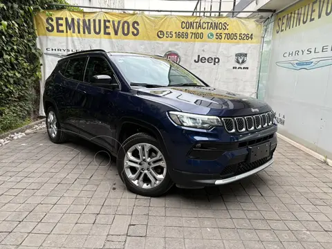 Jeep Compass Limited Premium usado (2024) color Azul financiado en mensualidades(enganche $204,820 mensualidades desde $8,799)