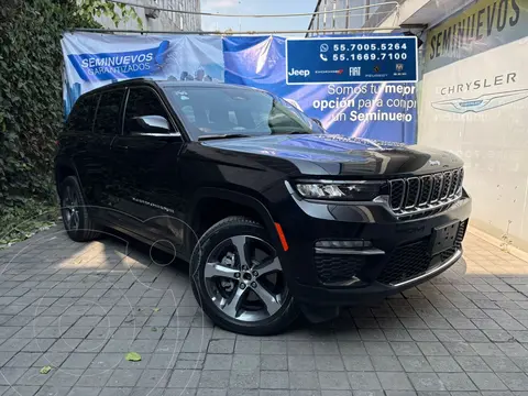 Jeep Grand Cherokee 4xe 4xe usado (2025) color Negro financiado en mensualidades(enganche $585,200 mensualidades desde $25,140)