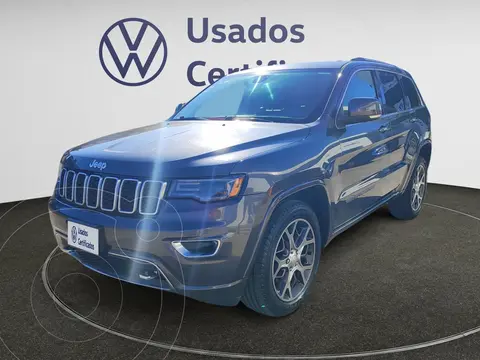 Jeep Grand Cherokee Sterling 25 Aniv 3.6L 4x2 usado (2018) color Granito financiado en mensualidades(enganche $114,995 mensualidades desde $8,797)