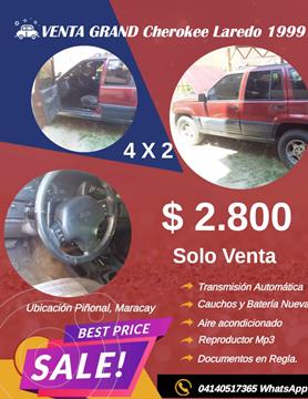 foto Jeep Grand Cherokee Laredo Auto. 4x2 usado (1999) color Rojo precio u$s2.800