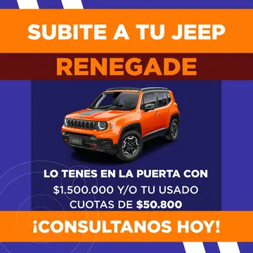 Jeep Renegade Sport nuevo color A eleccion financiado en cuotas(anticipo $1.500.000 cuotas desde $50.800)