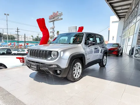 Jeep Renegade Sport usado (2020) color plateado financiado en mensualidades(enganche $59,180 mensualidades desde $6,056)