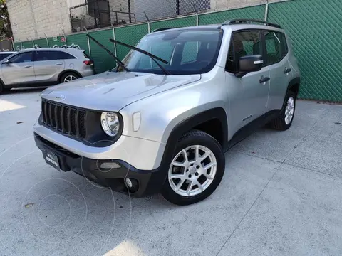 Jeep Renegade Sport usado (2022) color Plata financiado en mensualidades(enganche $72,600 mensualidades desde $8,403)