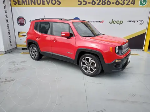 Jeep Renegade 4x2 Latitude Aut usado (2018) color Rojo financiado en mensualidades(enganche $32,800)