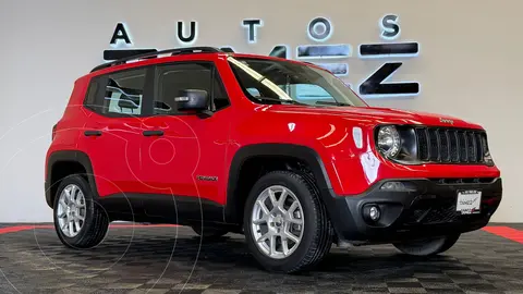 Jeep Renegade Sport usado (2021) color Rojo financiado en mensualidades(enganche $60,500 mensualidades desde $6,480)