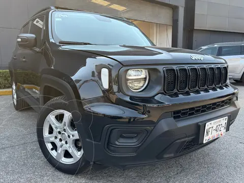 Jeep Renegade Sport usado (2024) color Negro financiado en mensualidades(enganche $156,750 mensualidades desde $6,734)