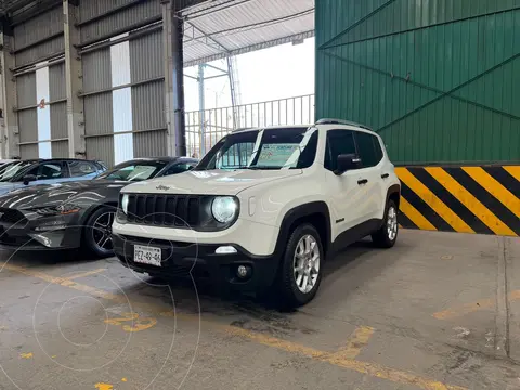 Jeep Renegade Sport usado (2019) color Blanco Alpine financiado en mensualidades(enganche $65,000 mensualidades desde $5,700)