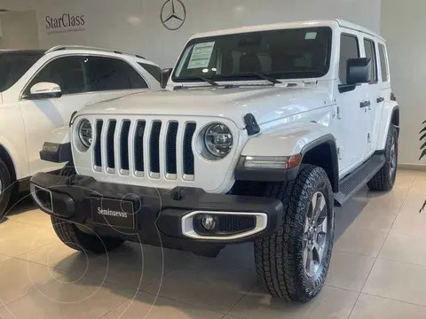 Jeep Wrangler 4xe Sahara usado (2020) color Blanco financiado en mensualidades(enganche $204,375 mensualidades desde $13,780)