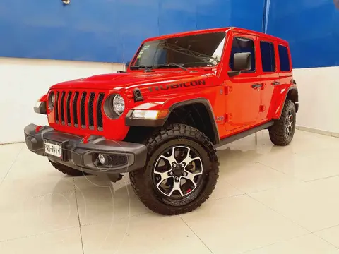 Jeep Wrangler Unlimited Rubicon usado (2021) color Rojo financiado en mensualidades(enganche $260,000 mensualidades desde $18,688)