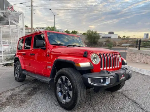 Jeep Wrangler Unlimited Unlimited Sahara 4x4 3.6L Aut usado (2018) color Rojo Flama precio $728,000