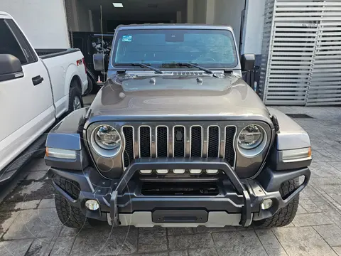 Jeep Wrangler Unlimited Sahara usado (2021) color Gris financiado en mensualidades(enganche $180,000 mensualidades desde $24,981)